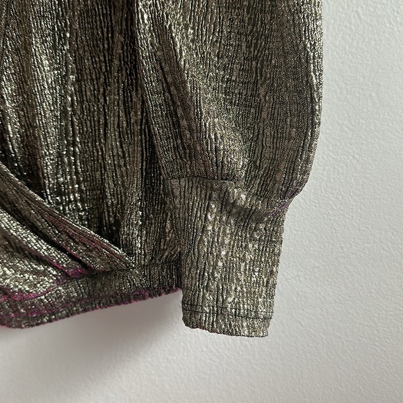 Metallic, dressy, crop top from Fashion Nova. - Picture 7 of 7